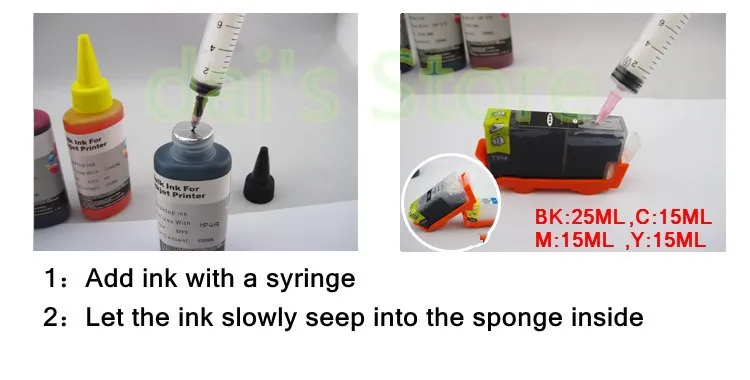 Картридж для принтера hp 178 178XL многоразовый картридж для принтера HP 5510 5515 6510 7510 B109a B109n B110a