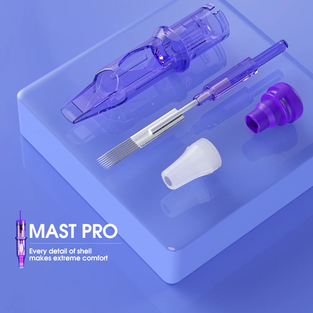 Mast Pro 20pcs/Lot Disposable Tattoo Cartridge Needles Sterile RL DragonHawk Makeup Machine Rotary Pen Round Liner | Красота и