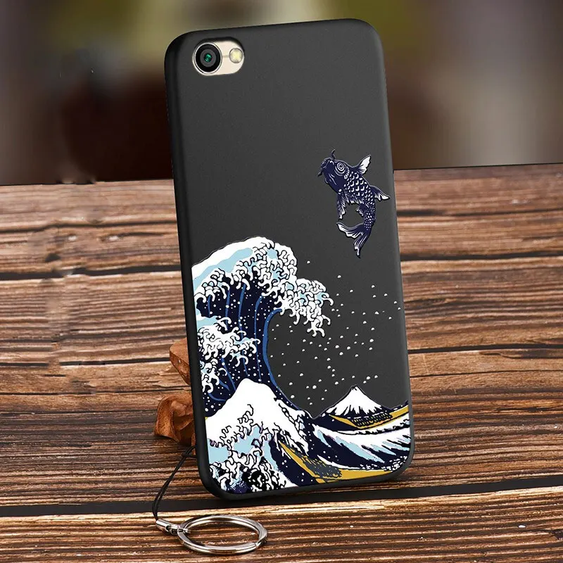 Wave Carp Чехол с 3D рельефным узором для Xiaomi mi 9T Pro 9 mi 9 SE 8 Lite 6 Play mi x 3 2S Red mi Note 8 7 Pro 5 K20 10, мягкий чехол, чехол - Цвет: Wave Carp
