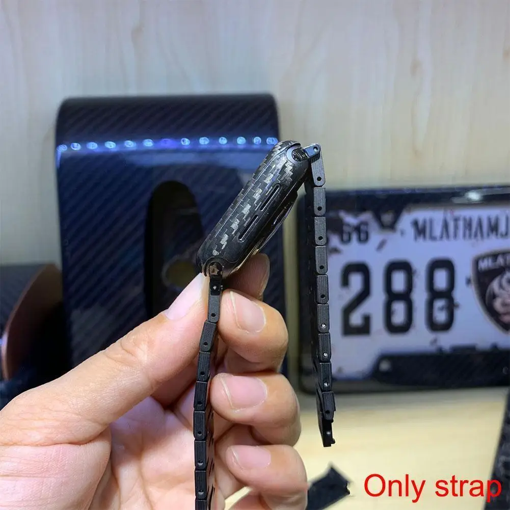 

1 шт. универсальный ремешок для часов из углеродного волокна с магнитной пряжкой для моделей 41 мм 42 мм 43 мм 44 мм 45 мм светильник часы G7e8