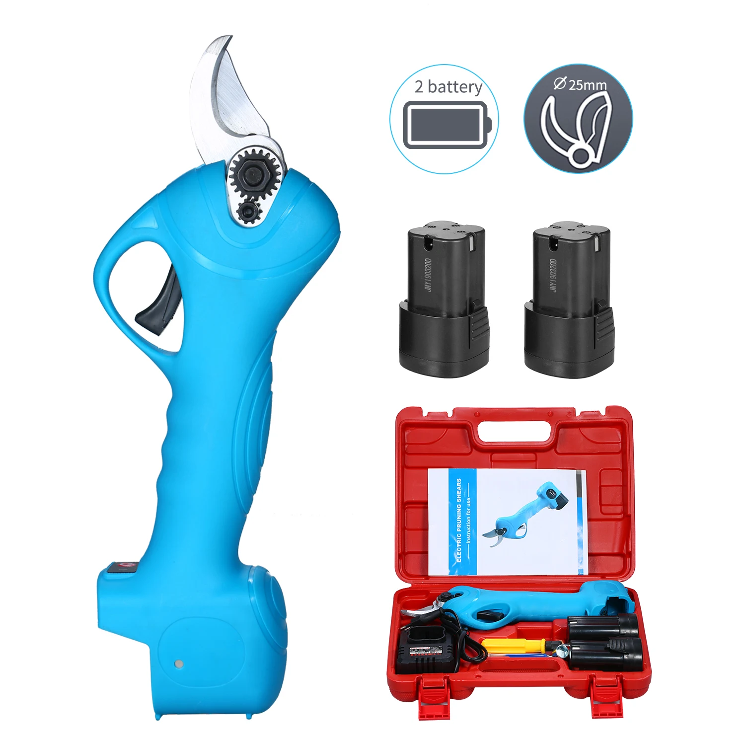 500 Вт 2000 мАч перезаряжаемые электрические ножницы для обрезки беспроводные