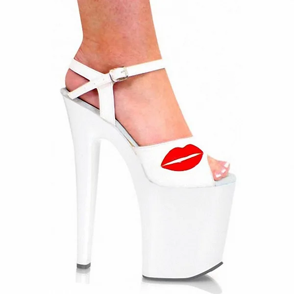 Сексуальные женские туфли на платформе Mclubgirl модные очень высоком каблуке