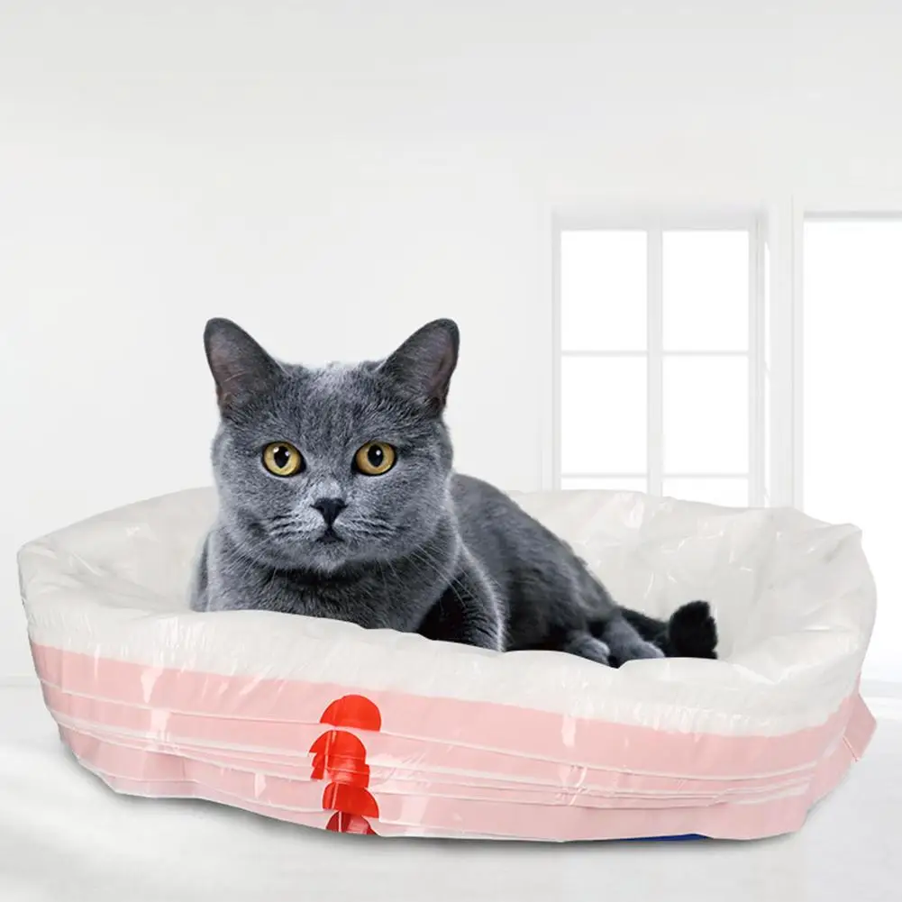 3 шт. поддон для кошачьего туалета подстилка Сумка с кулиской и отверстием песка