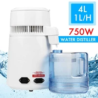 4l home pure water distiller filter water distilled machine dental distillation purifier equipment stainless steel plastic jug
