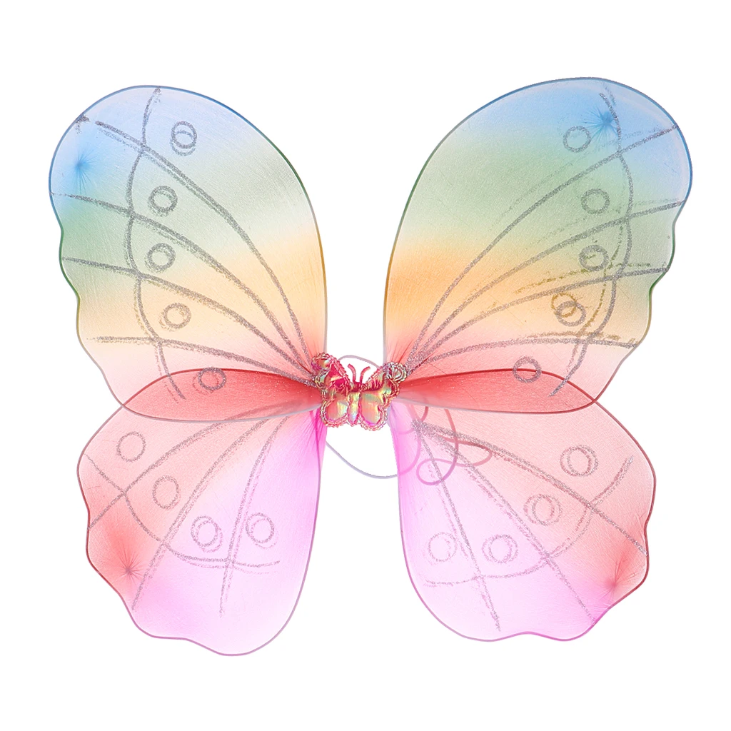 Милое яркое детское платье с крыльями бабочки для дня рождения и фотосессии |