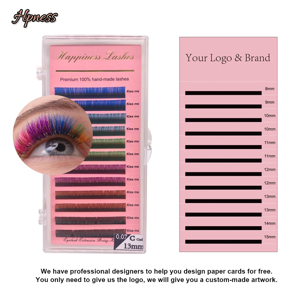 Накладные индивидуальные мягкие классические норковые ресницы 6 цветов