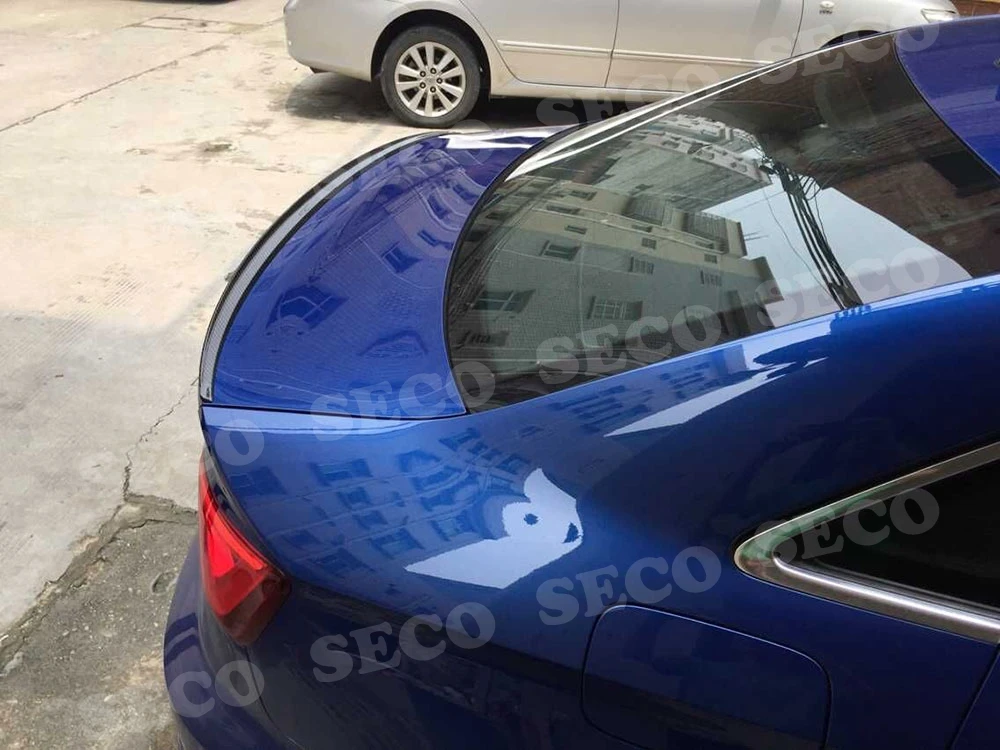 FRP из углеродного волокна Задняя накладка на Багажник крыло для Audi A3 S3 седан 2013- стайлинга автомобилей