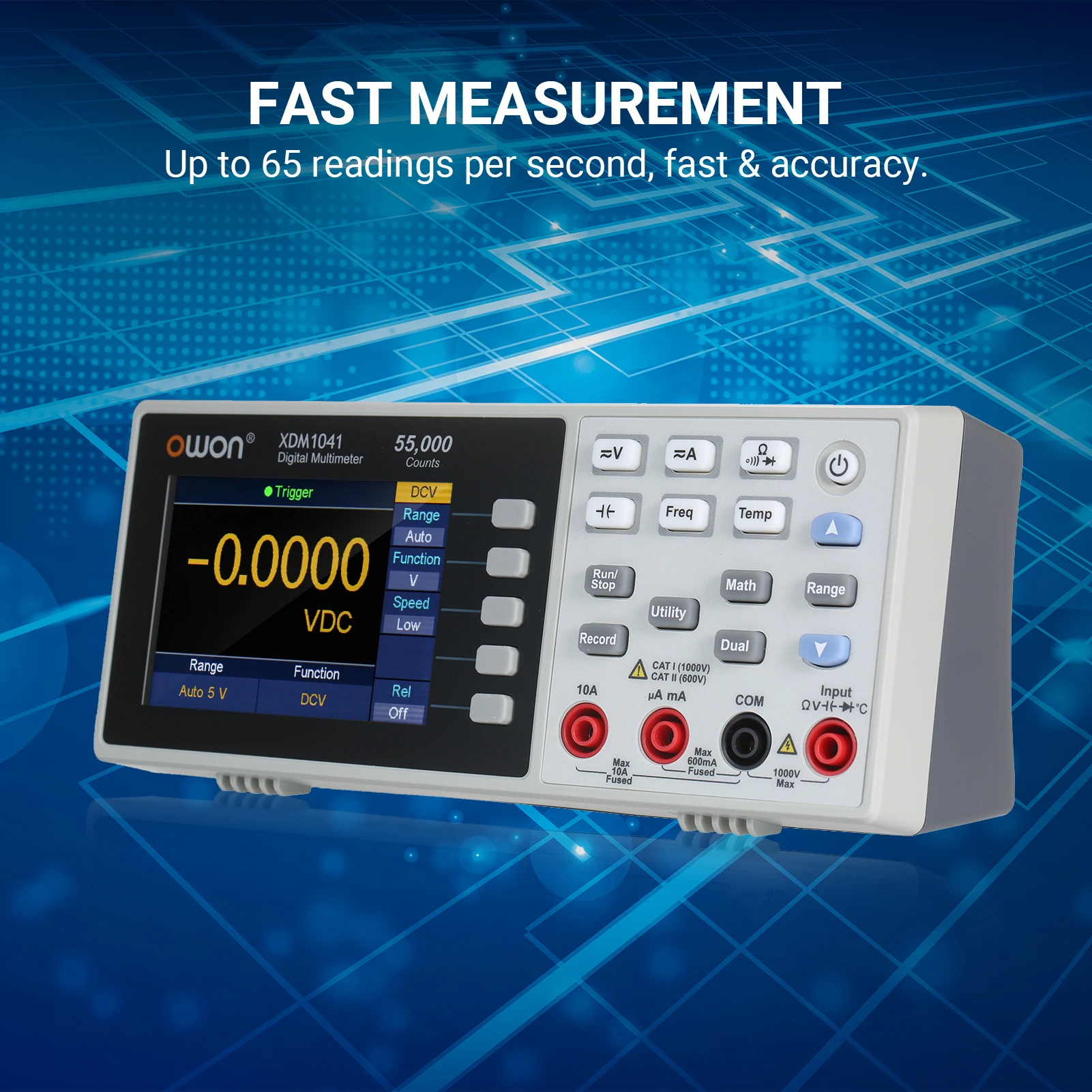 55000 Counts Digital Multimeter High Accuracy Universal Meter with 3.5inch TFT LCD Screen Backlight Multifunctional Ammeter | Инструменты