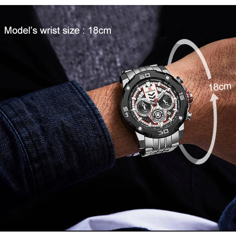 NAVIFORCE Sport Mens Watches Luxury Men Chronograph Military Quartz Wristwatch Date Waterproof Clock Male Relogio Masculino 2020 | Наручные