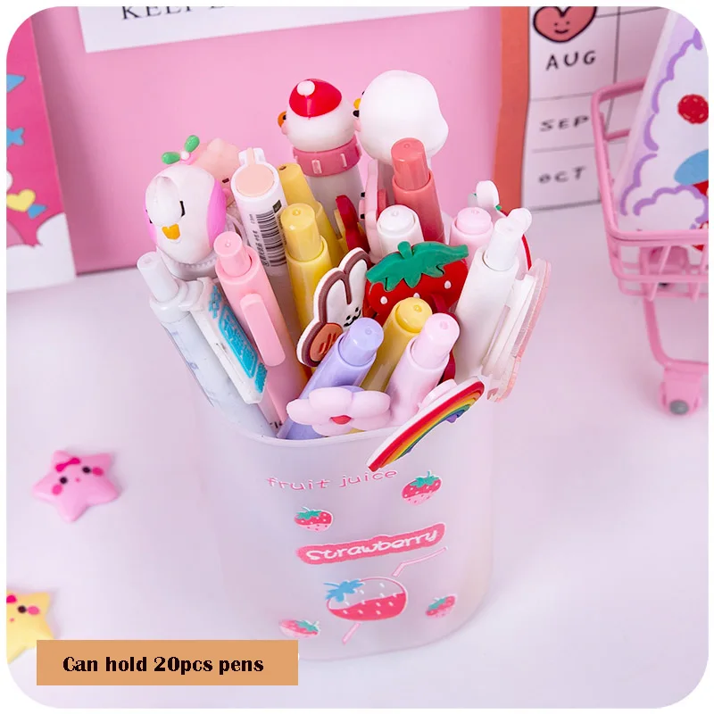 1 шт. креативный Прозрачный матовый держатель для ручек милая коробка хранения