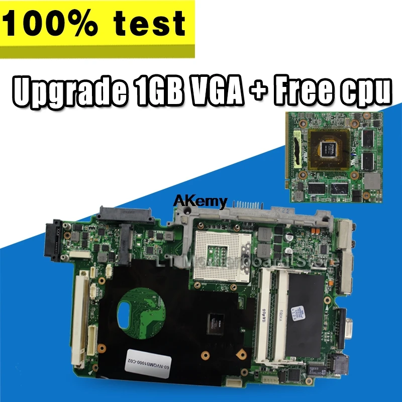 Обновление 1 ГБ VGA+ Бесплатный T7500 процессор для ASUS K51AB K51AF K70AF K70AB K70AD материнская плата для ноутбука ОК