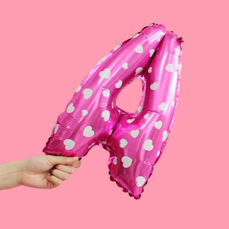 

16inch pink A-Z letter alphabet foil balloons wedding event christmas halloween festival birthday party B9-49