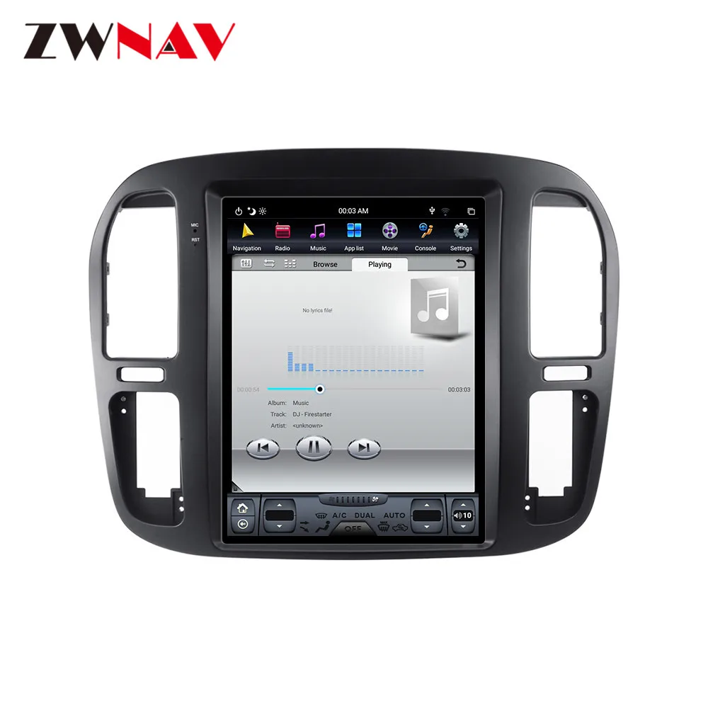 Android9 вертикальный экран Автомобильный gps навигатор для TOYOTA LAND CRUISER LC100 92-2002 головное устройство мультимедийный плеер радио магнитофон