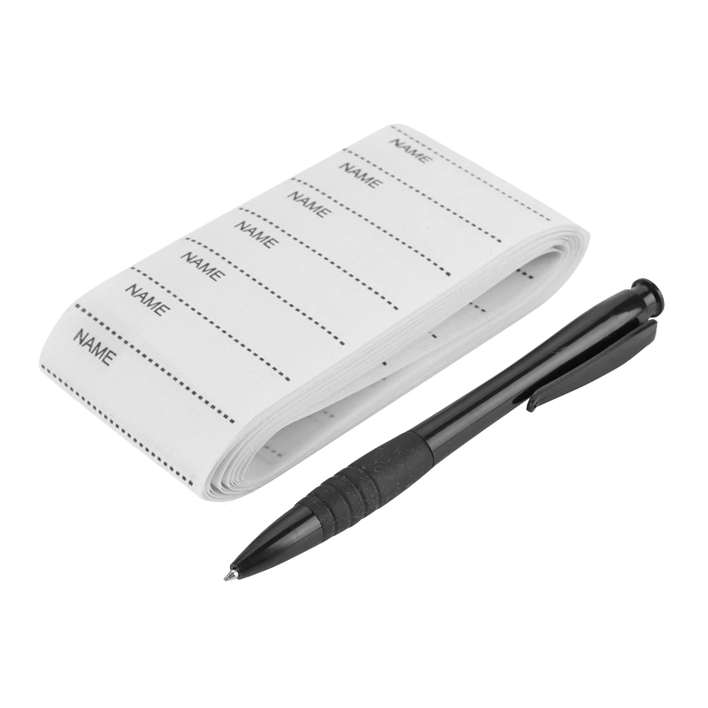 200 шт./компл. белая этикетка с именем тканые этикетки на заказ для одежды набор