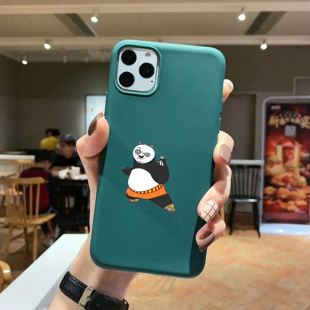 Чехол для iPhone 6 6s 7 8 Plus x xs xr max 11pro se2 силиконовые мягкие чехлы из ТПУ серии Kung Fu Panda c7 |