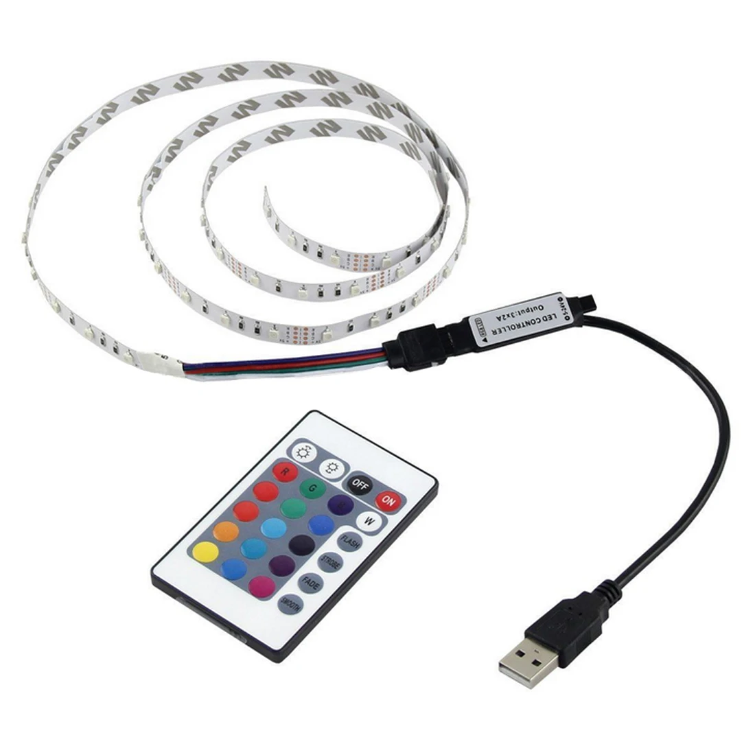 LED Strip Light 2835SMD USB Flexible Lamp Tape Ribbon RGB 0.5M/ 1M/ 2M TV Desktop Screen BackLight Diode | Лампы и освещение