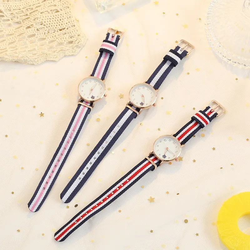 

Fashion Women's Watches Styles Canvas strap Quartz Watch For Women Luxury Ladies Watches 2020 Montre Femme Bayan Kol Saati