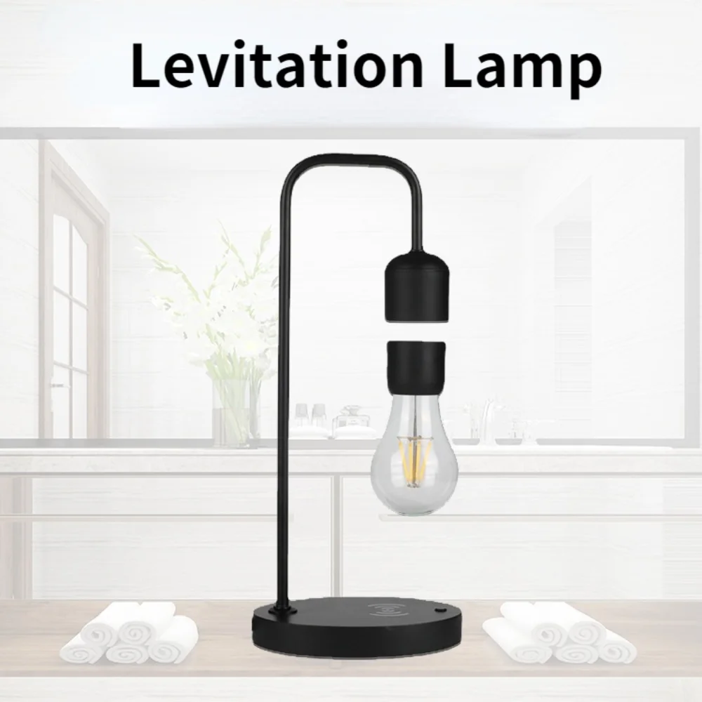 

Desk Lamp Levitation Electric Light Wireless Charging Lamp Balance Bulb Home Decor Night Light Magnetic Levitation Pendulum Lamp