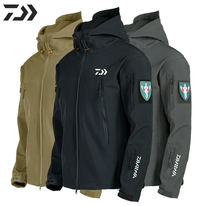 

Daiwa рыболовный костюм 2022 осень-зима одежда для рыбалки водонепроницаемая ветрозащитная Теплая мужская уличная рыболовная куртка