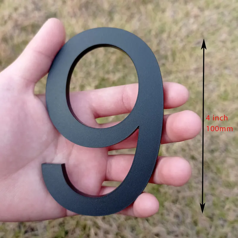 4 inch 10cm Modern House Number Door Home Address Mailbox Numbers for Digital Outdoor Sign Inch. #0-9 Black | Обустройство дома