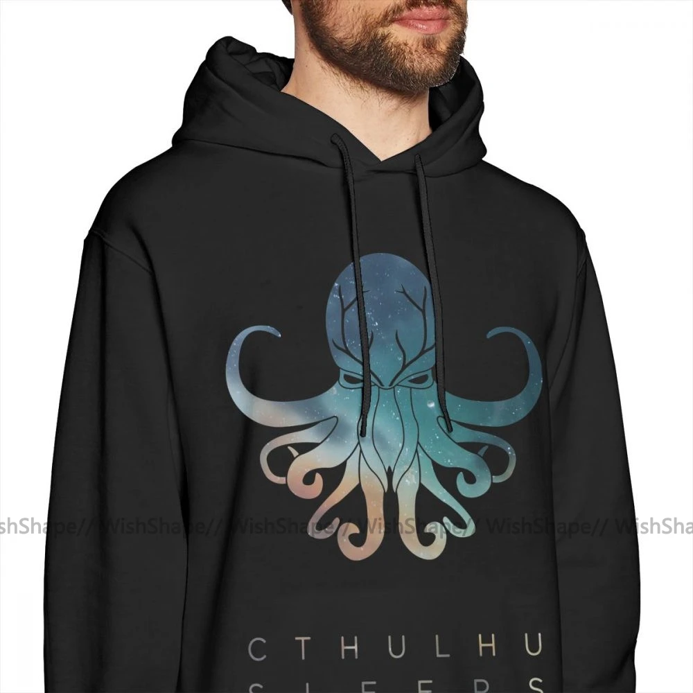 Deadmau5 Толстовка Deadmau5 Cthulhu Sleeps толстовки Мужской Хлопковый пуловер с капюшоном осень фиолетовый XL длинные стильные толстовки