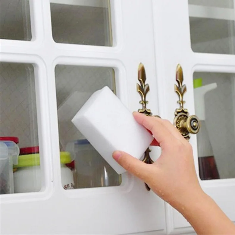 100 шт. белая меламиновая губка волшебная Ластик очиститель мочалки для кухни