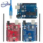 Плата UNO R3 UNO 10 шт., чип CH340G + MEGA328PATMEGA16U2 + MEGA328P 16 МГц для Arduino UNO R3, макетная плата и USB-кабель