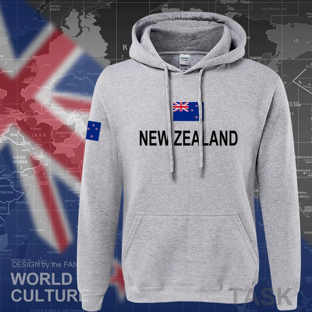 

New Zealand Hoodies Men Sweatshirt Sweat New Hip Hop Streetwear Tracksuit Nation Zealander Flag NZ