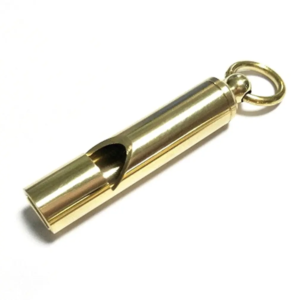 

Outdoor Sports Hanging Equipment Rescue Camping Hiking Mountaineering Whistle EDC Survival Vintage Brass Referee