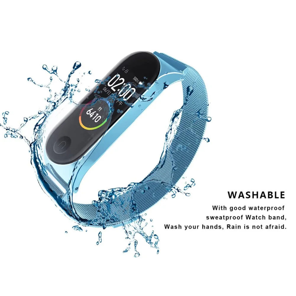 JKER ремешок для Xiaomi mi Band 3 mi Band 4 ремешок для Xiaomi mi band 3 браслет для Xiaomi mi группа 4 магнит металл из нержавеющей стали
