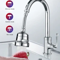 360 degree kitchen faucet aerator shower head extender kitchen abs stainless steel rotation water saving bubbler tap nozzle