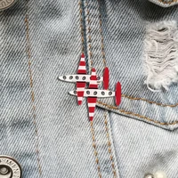 fashion acrylic brooch for women vintage pins for backpacks cartoon plane lapel pins cute jewelry badge scarf buckle