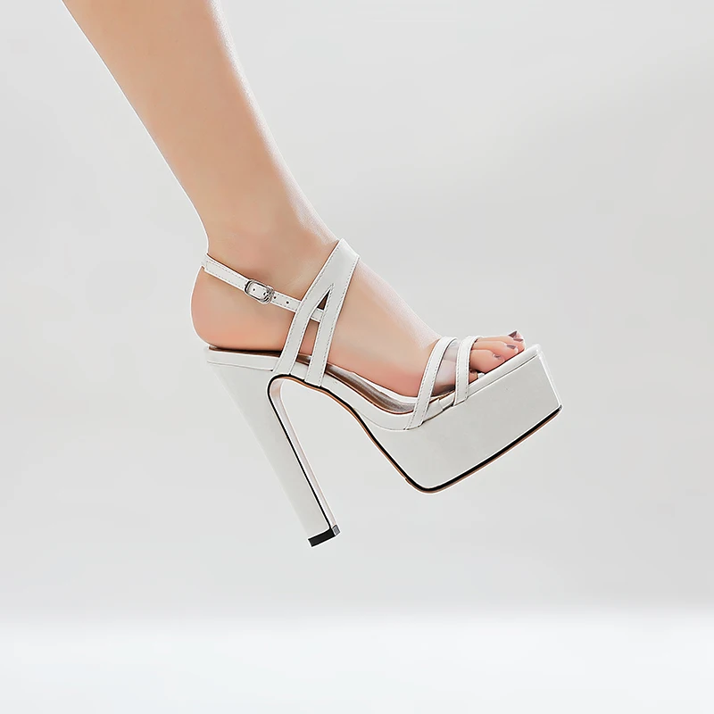 FEDONAS Vintage Lace Up Genuine Leather Ladies Sandals Metal Buckle High Heels Pumps Platforms Office Lady Wedged Shoes Woman | Обувь