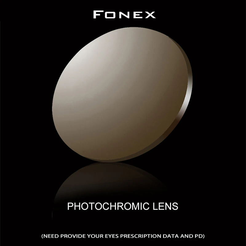 FONEX Фотохромные линзы асферические стекла по рецепту из полимера для