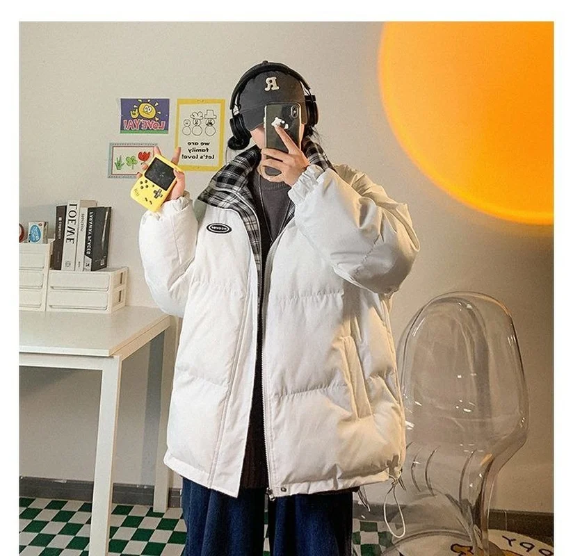 Double-sided Wear Down Jacket Double-sided Wear Autumn and Winter New Casual Fashion Trend Long-sleeved All-match Down Jacket