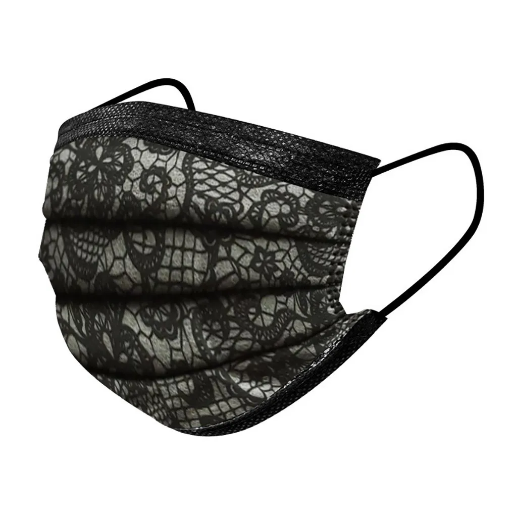 В наличии 50 шт. кружевная одноразовая защита для взрослых трехслойная дышащая