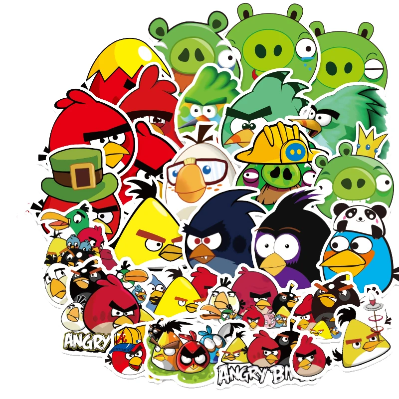 

100pcs/Pack PVC Waterproof Animal Birds Sticker Toys for Children For Moto Car & Suitcase Cool Fashion Laptop Stickers toy