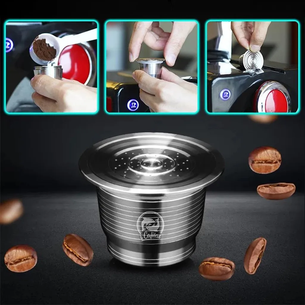 Многоразовые кофе капсулы с для Nespresso машины фильтры кухонные
