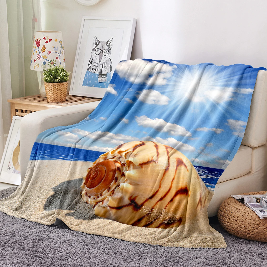 Океанское одеяло с животными 3D фланелевое принтом Подарочное детское для