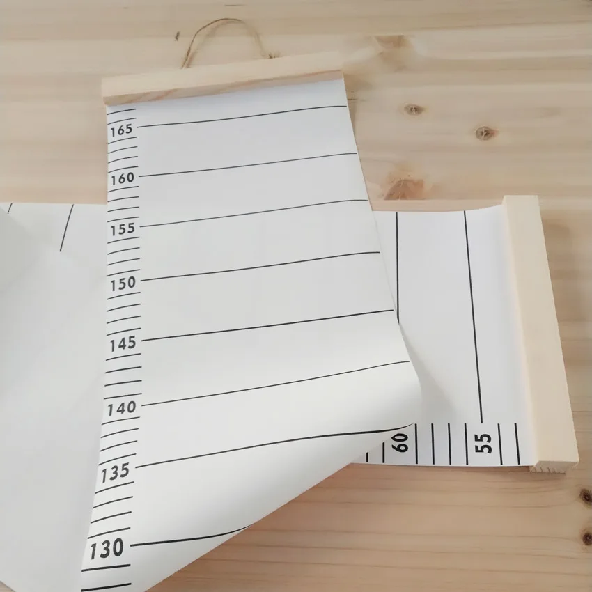 Детская Таблица роста фотография с деревянной рамкой высота запись Настенный