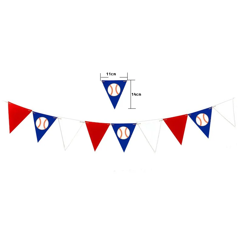 Бейсбол вечерние Happy баннеры для дня рождения Детские 1st короны празднования торт
