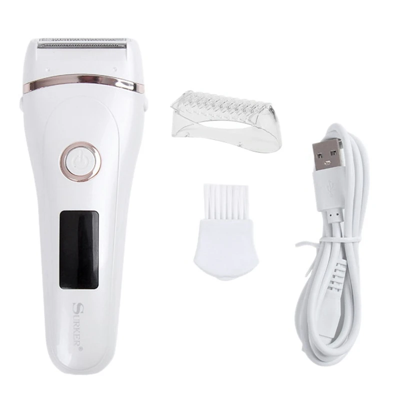 

Surker SK-515 Facial Hair Removal Epilators for Women Cordless Ladies Body Epilator Rechargeable Hair Remover for Bikini