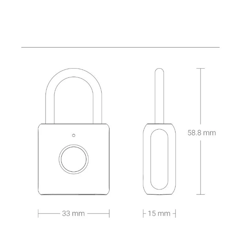 Youpin USB Перезаряжаемый умный безключевой телефон домашняя защита от кражи