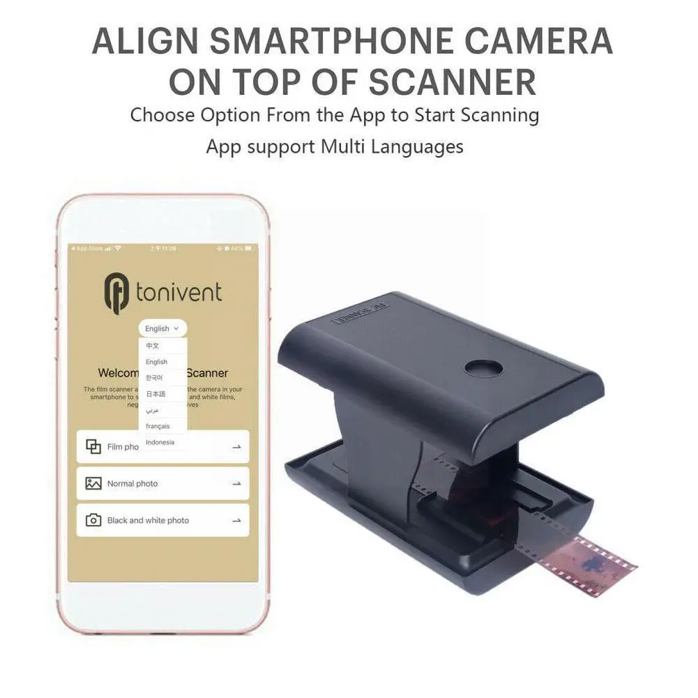 

Mobile Film and Slide Scanner Lets You Scan and Play Old Your Smartphone Using Films Slides and 35mm with 135mm M2C4