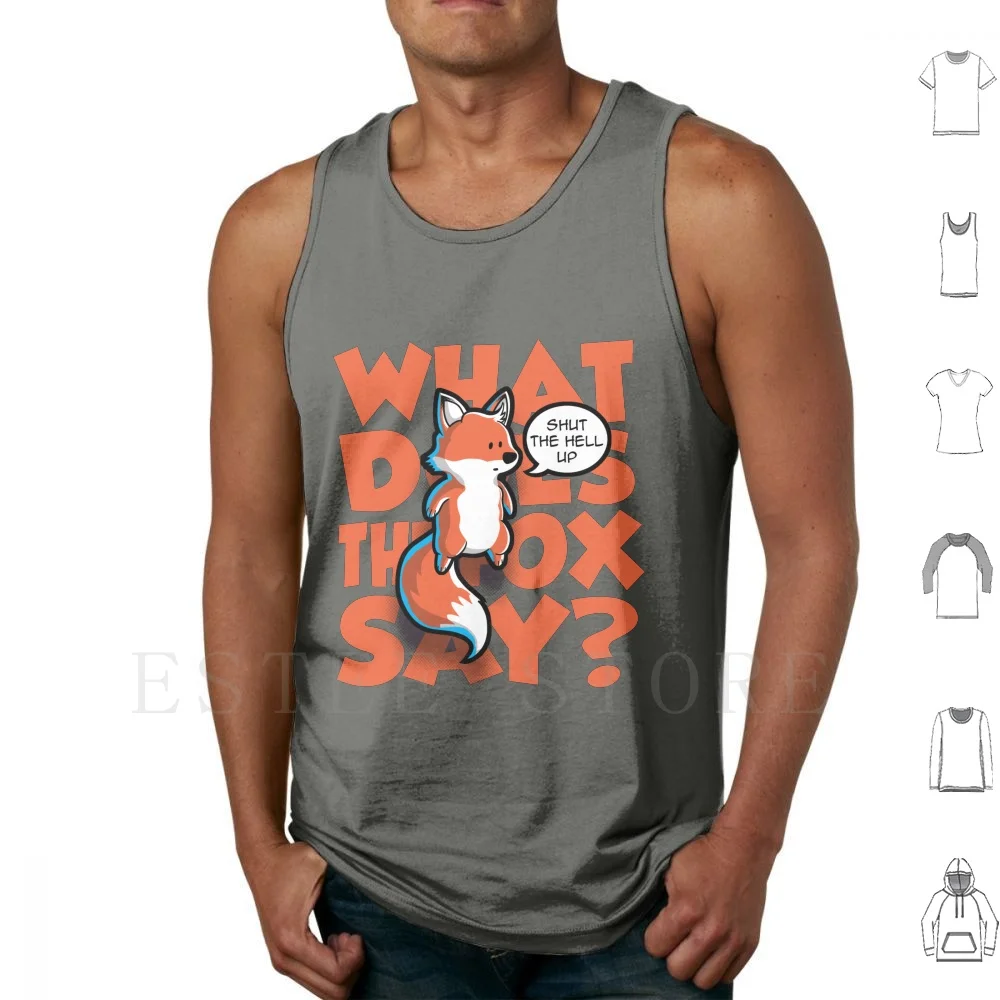 

What Does The Fox Say  Tank Tops Vest Sleeveless Ylvis Norway Fox Norwegian