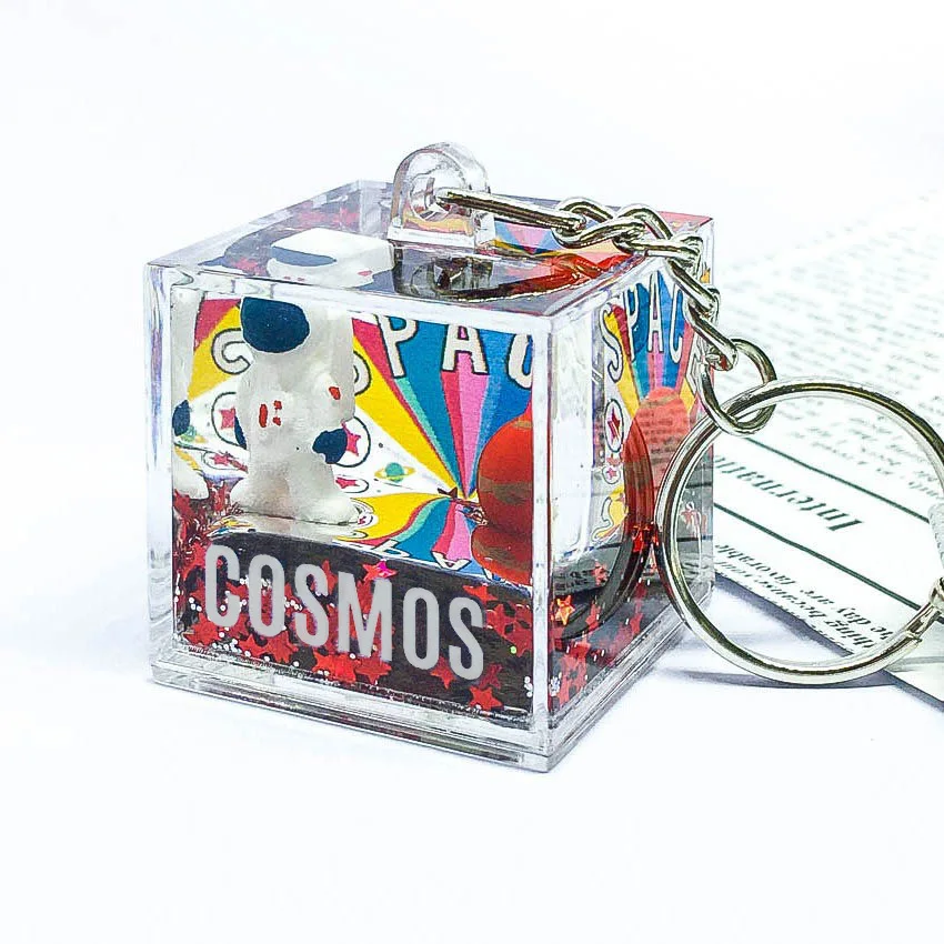 Новая квадратная цепочка для ключей космонавта с космическим зыбучим песком