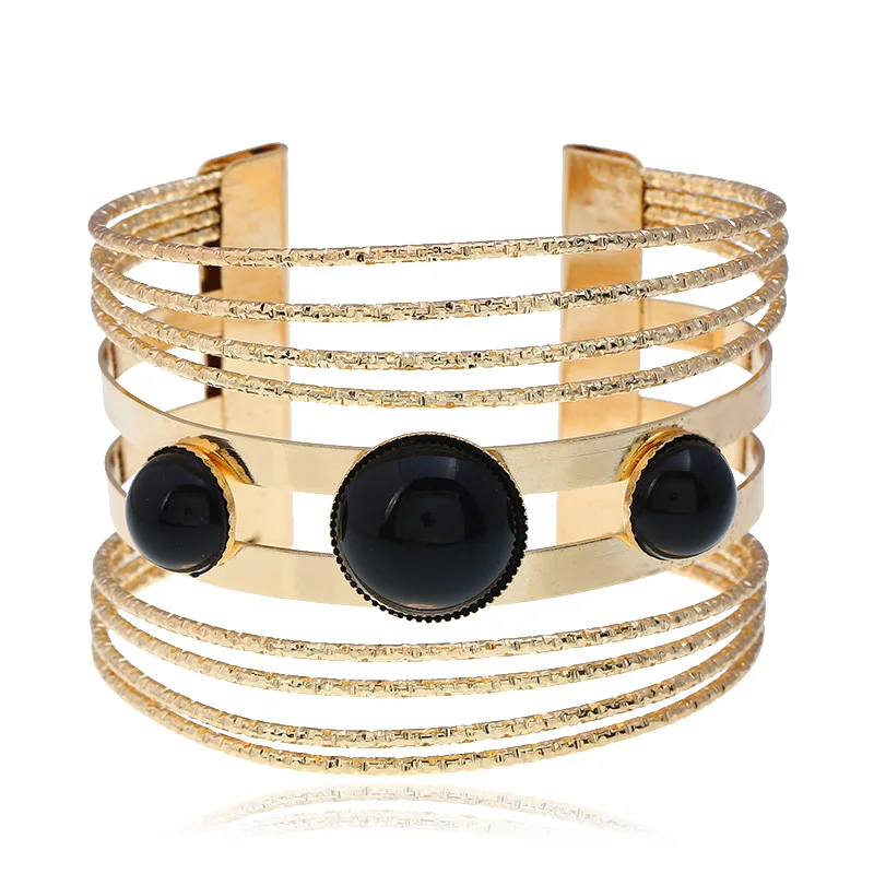 LZHLQ 2020 модный бренд панк широкие металлические браслеты для женщин ювелирные