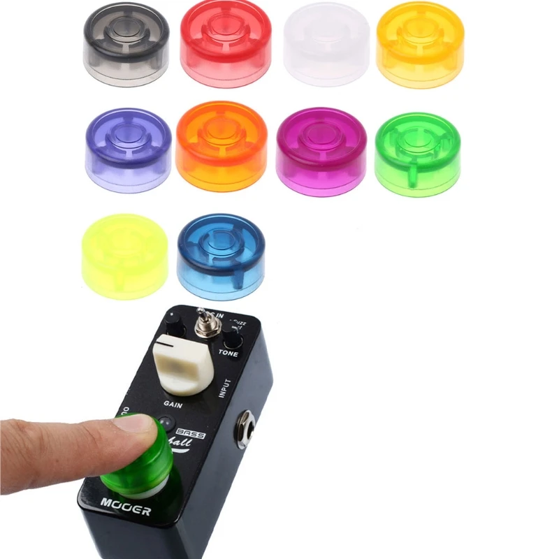 

448D Footswitch Topper Colorful Plastic Bumpers Protector For Guitar Effect Pedal
