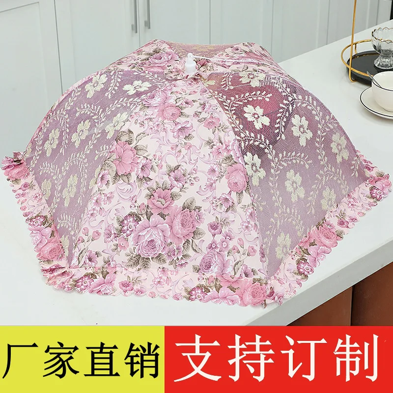 

Кухонный чехол для еды, чехол для стола, кружевной чехол, складной чехол для обеденного стола с защитой от мух и комаров, чехол для оставшего...