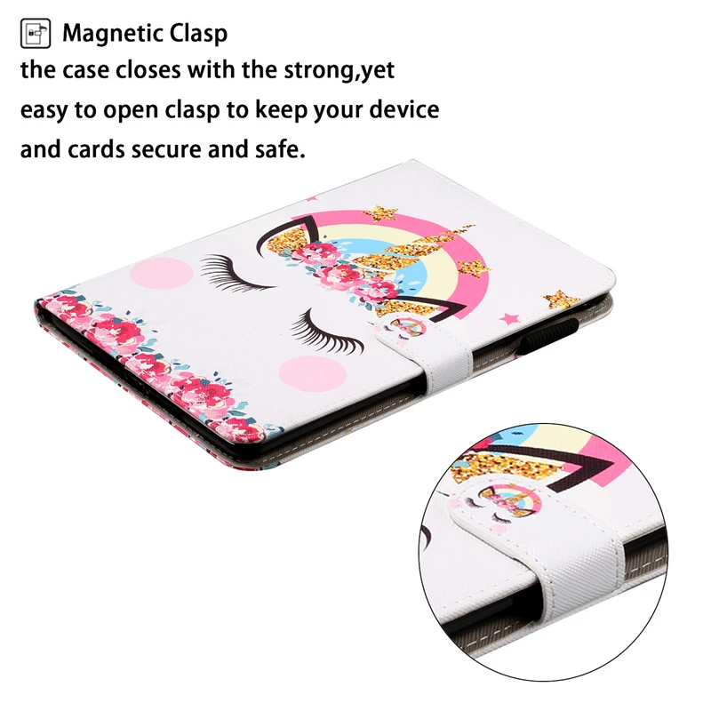 

For Samsung Tab A 10.1 inch 2019 Case SM-T510 Cartoon Leather Cover For Samsung Galaxy Tab A 10.1 inch 2019 T510 T515 Cover Case